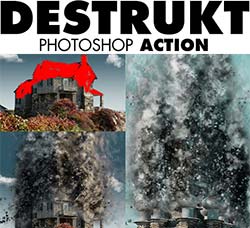 极品PS动作－烽烟爆破：Destrukt Photoshop Action