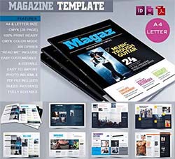 indesign模板－商业杂志(通用型/28页)：MagazineTemplate