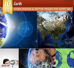 10张高清的地球图片素材：Earth, 10 x UHQ JPEG